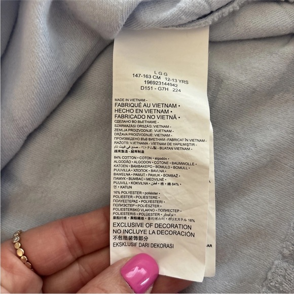 Nike Jordan Boys' Fuel Up Cool Down Terry cloth T-Shirt Blue Large - Picture 7 of 8